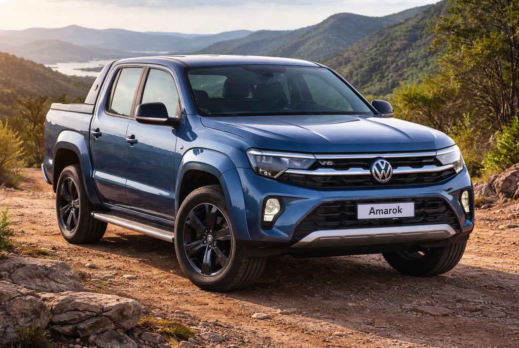 Volkswagen Amarok 2026 nova geração em cenário off-road montanhoso
