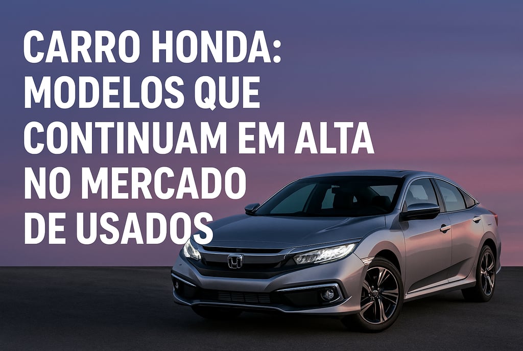 Carros Honda seminovos e usados em destaque no mercado brasileiro