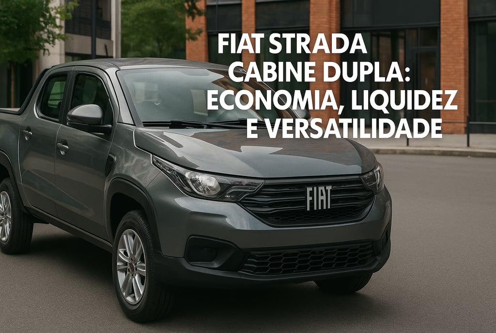 Fiat Strada cabine dupla usada — economia, liquidez e versatilidade para trabalho urbano