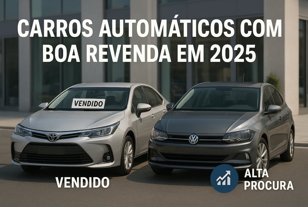 Dois carros automáticos lado a lado em frente a uma fachada moderna — à esquerda, um Toyota Corolla