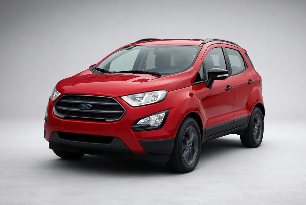 Ford EcoSport 2018 automático SUV por até 60 mil em fundo de estúdio