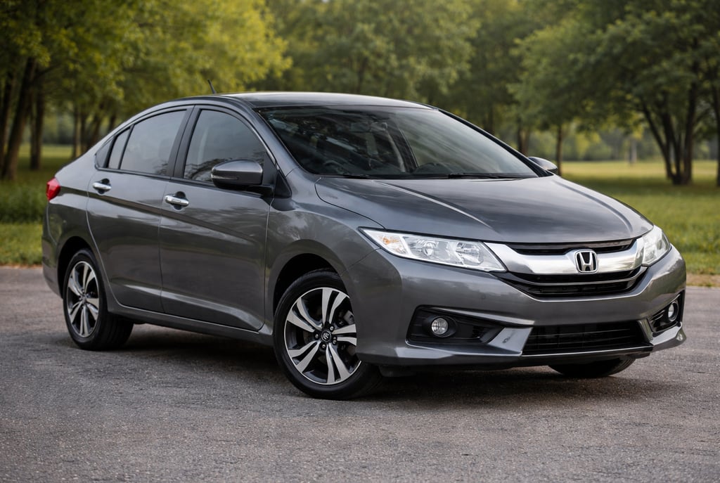 Honda City 2017 automático usado sedan conhecido pelo porta-malas de 536 litros