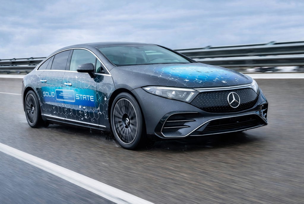Mercedes com bateria de estado sólido para carros elétricos em teste de autonomia avançada