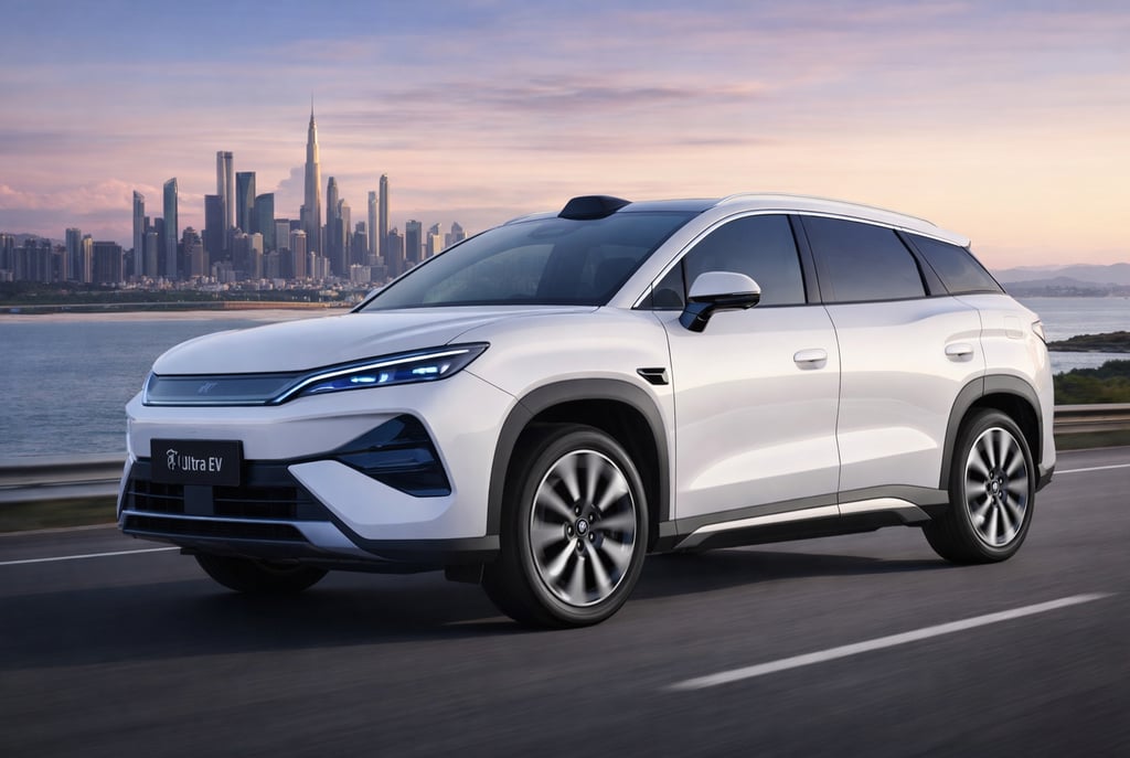 Novo SUV elétrico da BYD com 710 km de autonomia e carga em 5 minutos