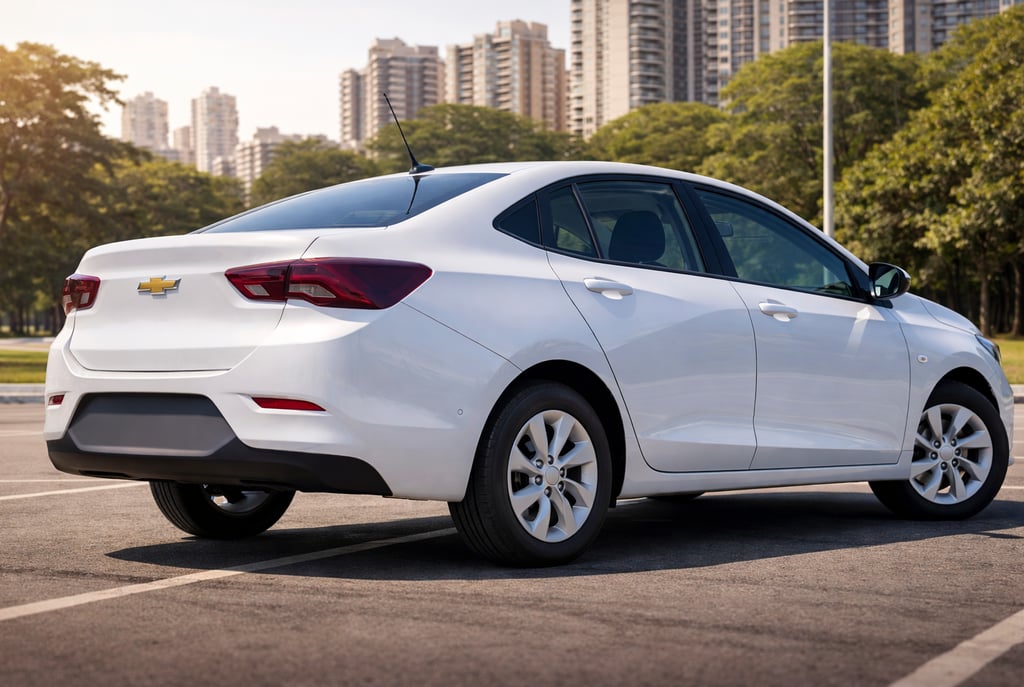 sedans aspirados até 65 mil Chevrolet Onix Plus 2021 traseira