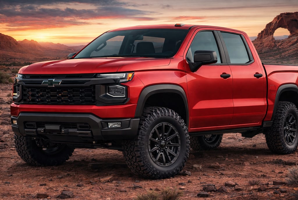 Silverado e Sierra 2027 com novos motores e tela para passageiro em destaque