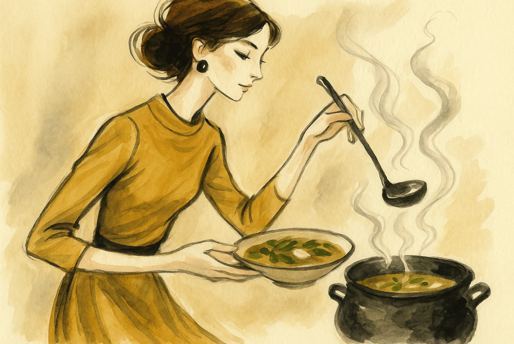 A healing soup inspired by kitchen witches