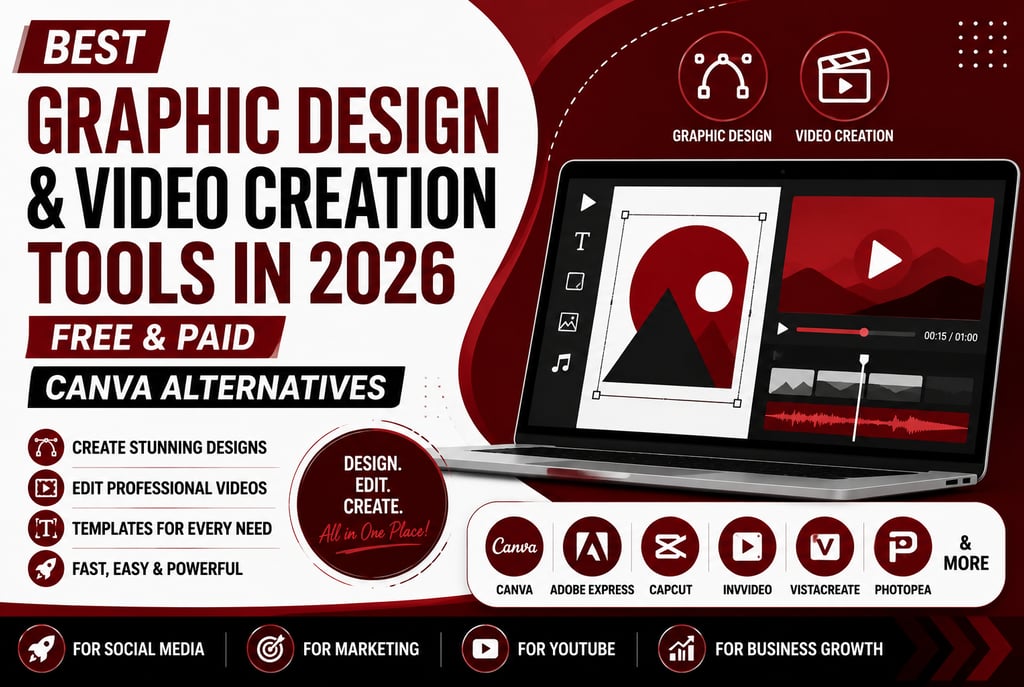 Best graphic design and video editing tools in 2026