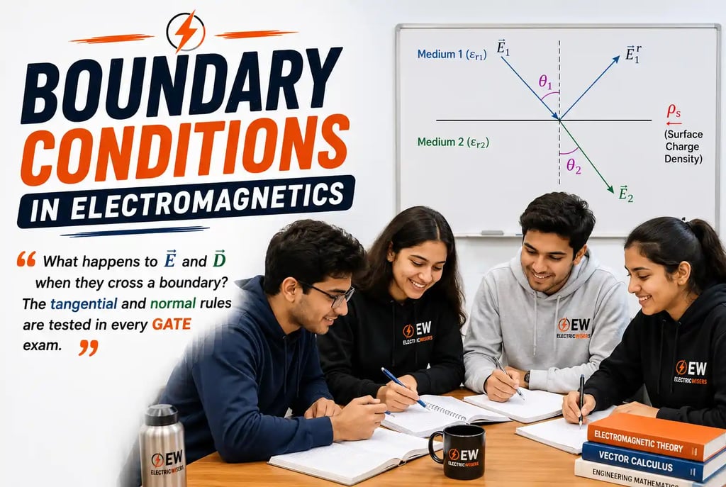 Boundary Conditions in Electromagnetics explained with dielectric interfaces, tangential electric fi