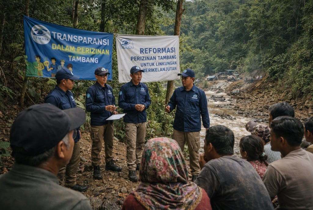 a group of people standing around a group of people