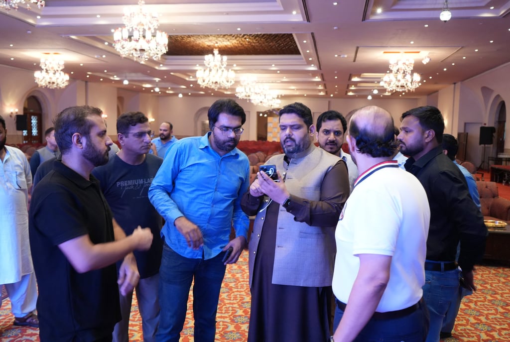 Nadir Qureshi working with Federal Minister Syed Mustafa Kamal on digital health strategy
