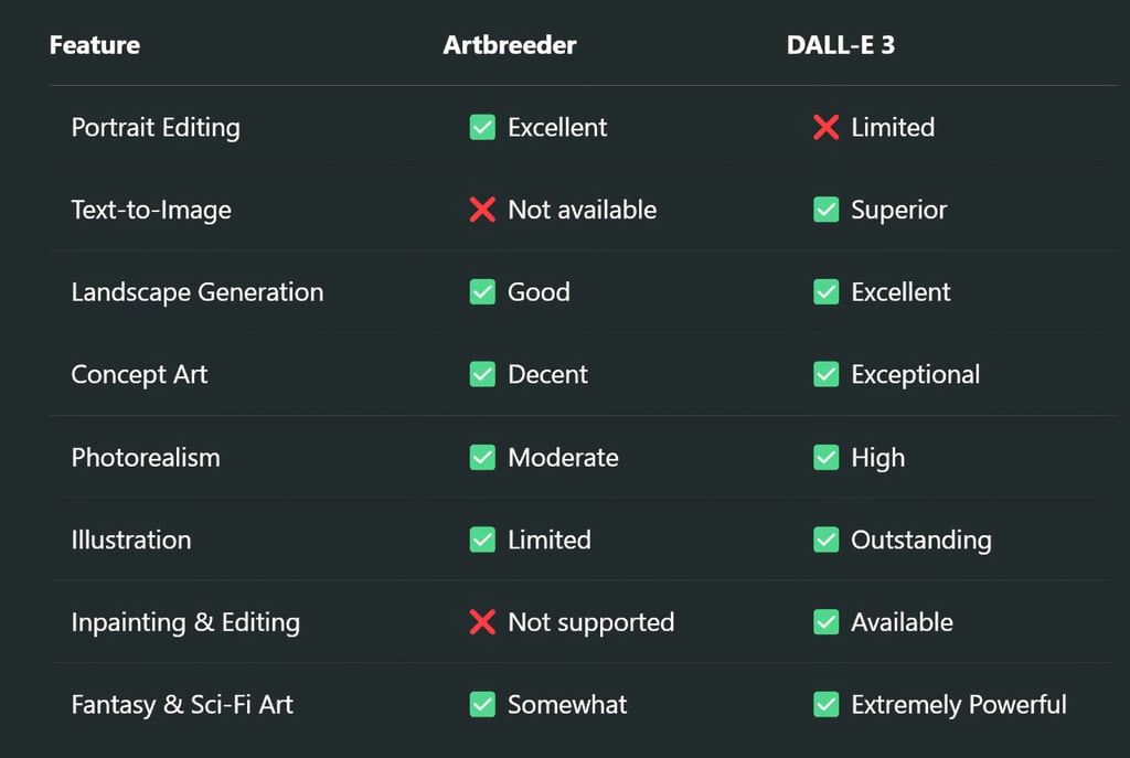 From Blending to Generating: Artbreeder vs. DALL-E 3 Explained