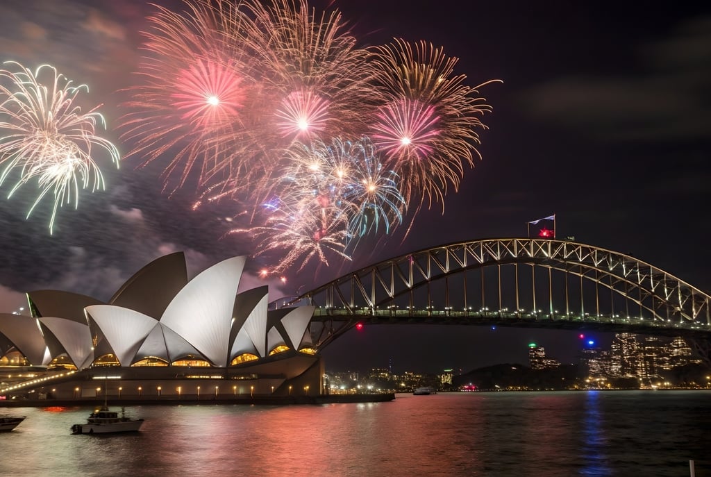 Sydney Opera House New Years Eve Fireworks Spectacular