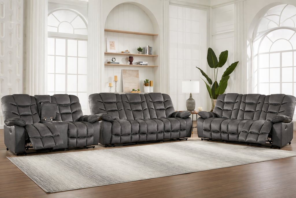 Modern Reclining Sofa Set for Stylish Living Rooms