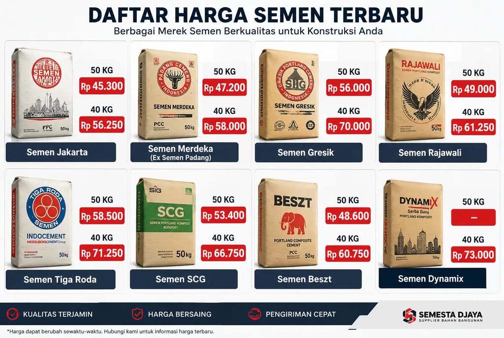 harga semen di bandung