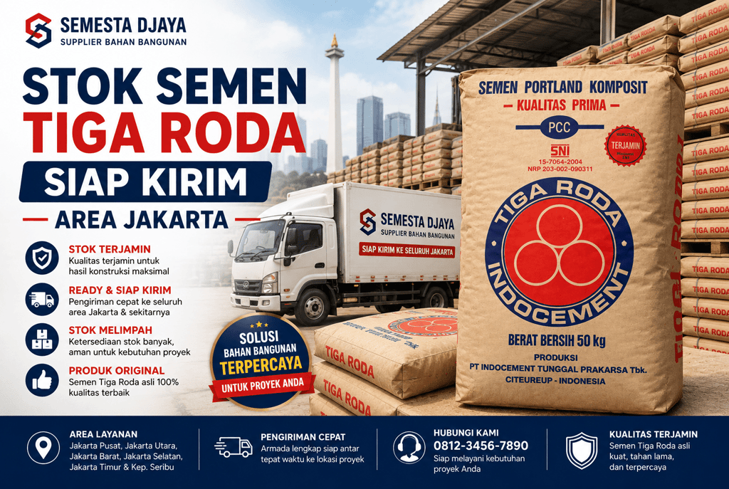 supplier semen tiga roda jakarta