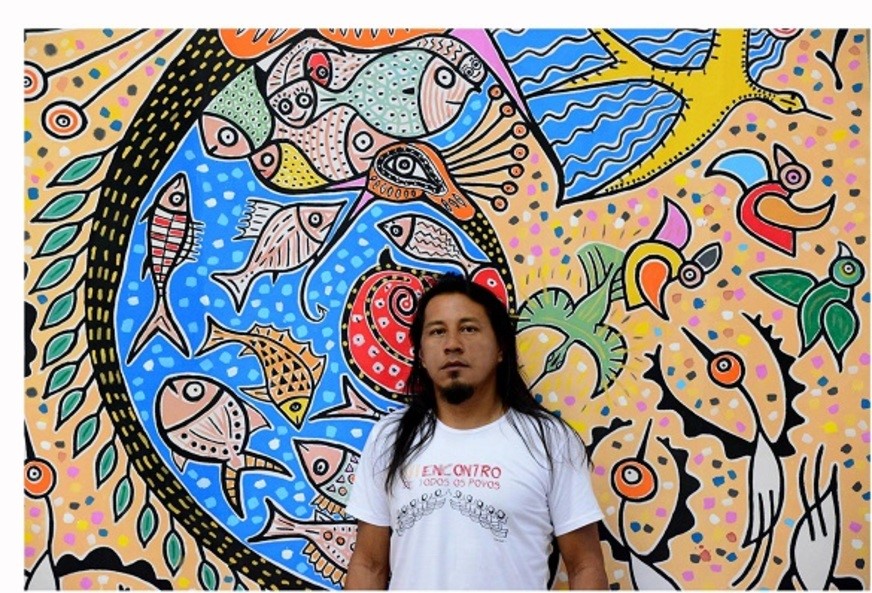 Obra do artista contemporâneo Jaider Esbell  