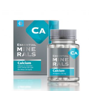 Essential Minerals KALSIYUM #500628 Sağlık Essential Minerals Kalsiyum ve Vitaminler İçeren Takviye
