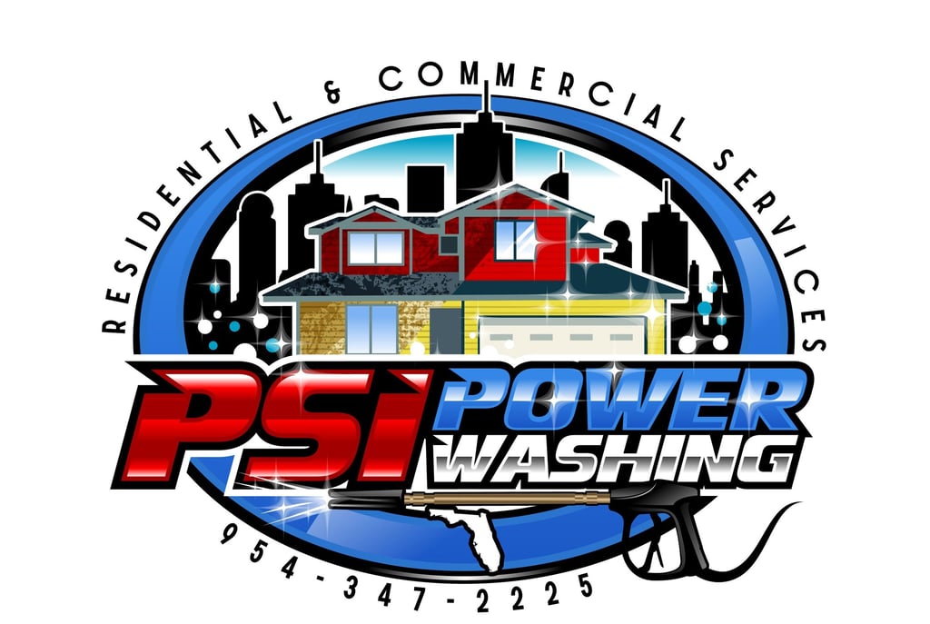 official logo PSI POWER WASHING FORT LAUUDERDALE
