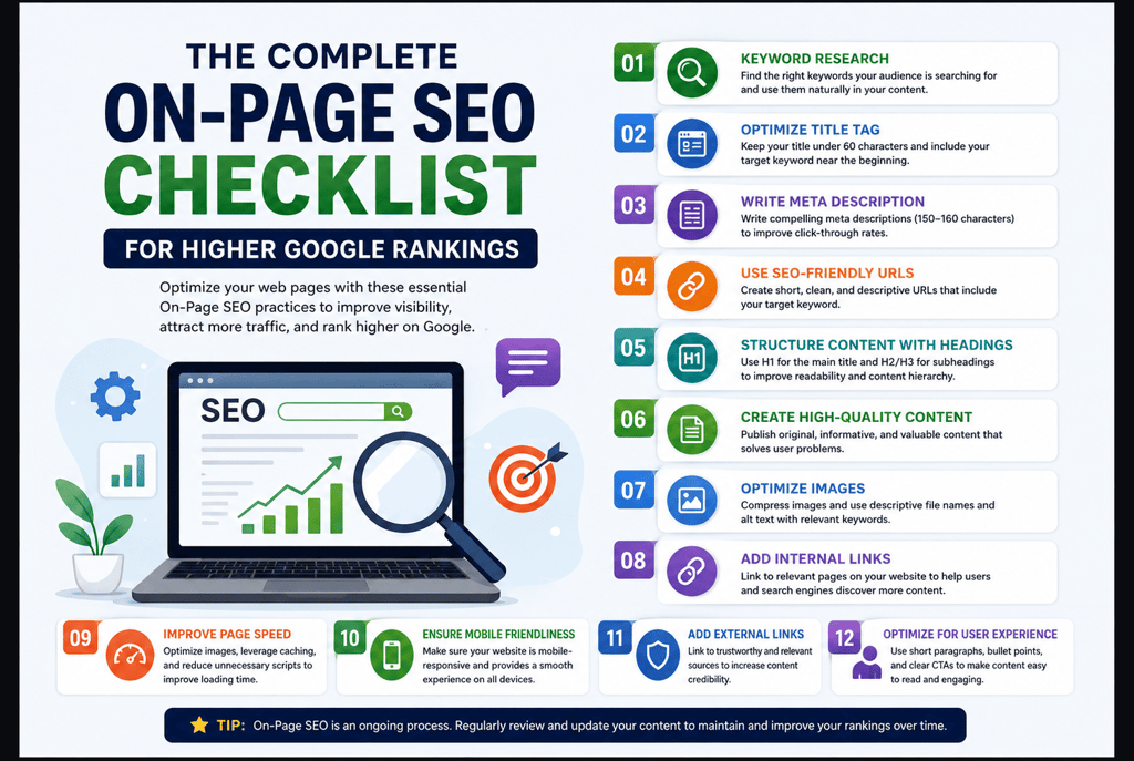 The Complete On-Page SEO Checklist for Higher Google Rankings