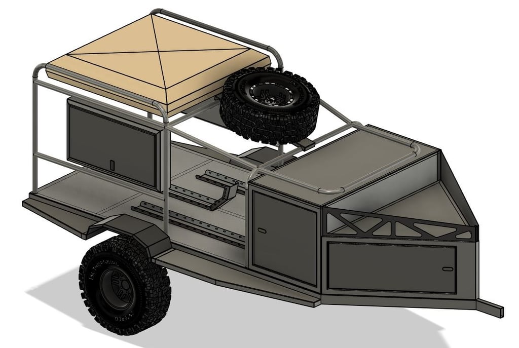3d modeling off road trailer