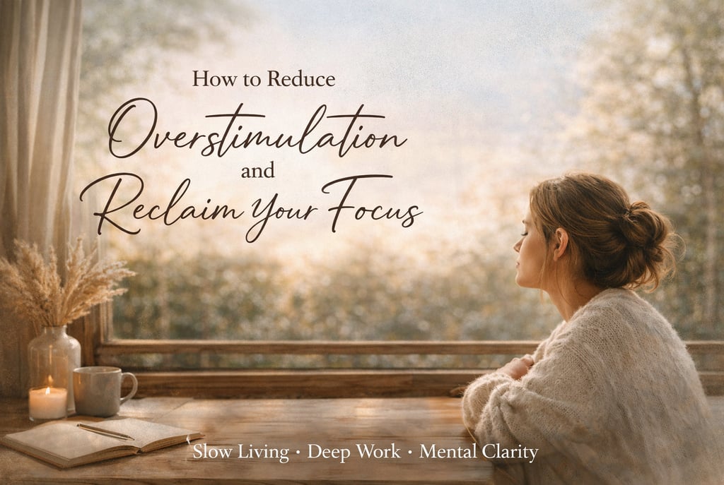 reduce overstimulation and reclaim your focus