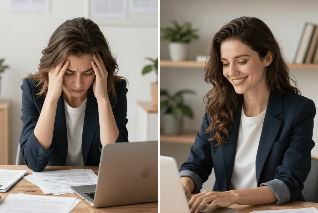 photo of white staircase