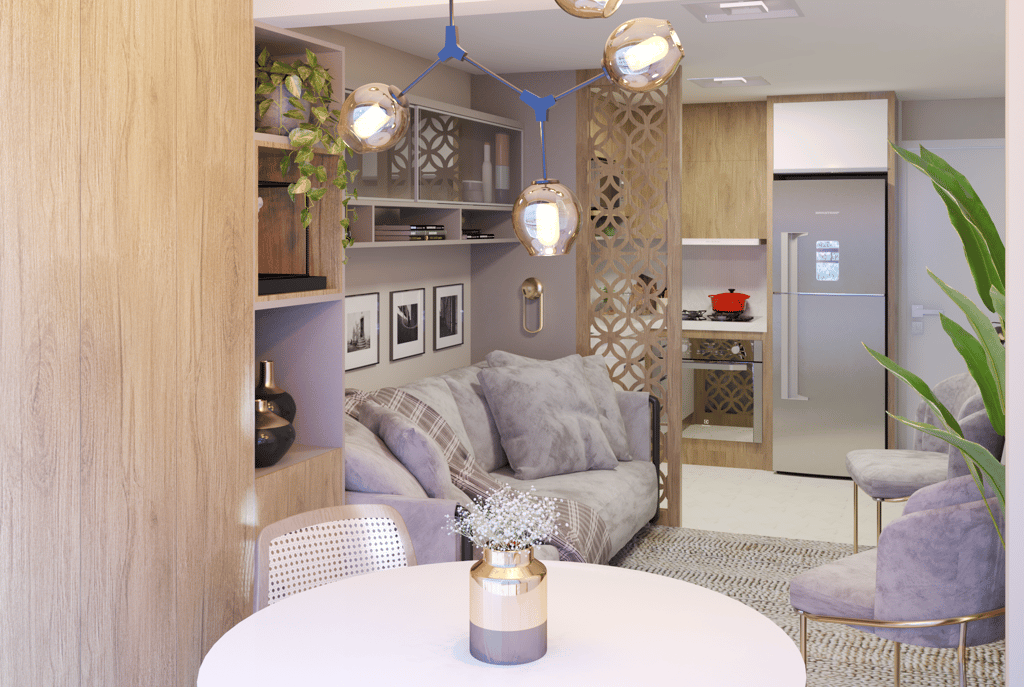 Projeto de Interiores de Apartamento Compacto em São Paulo