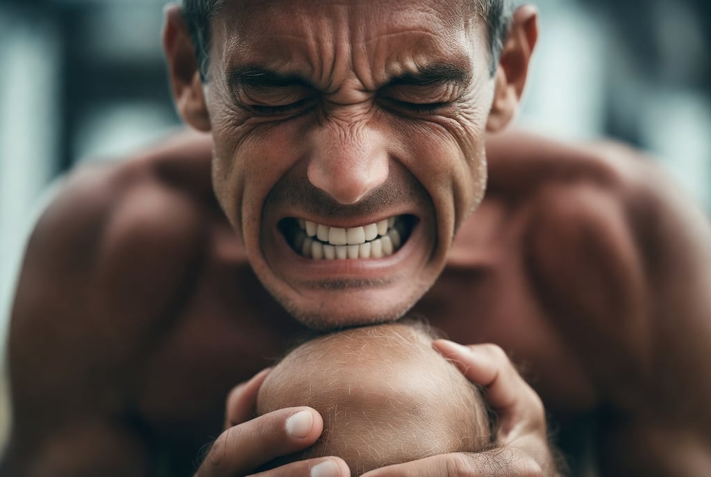 Homme souffrant d’une douleur intense à la partie interne du genou