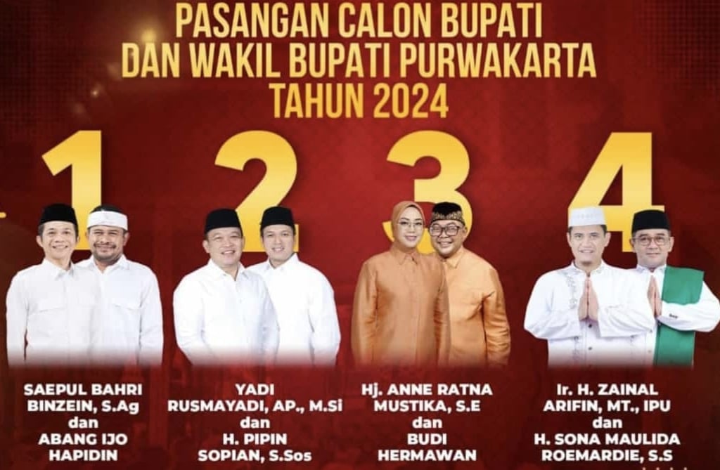 nomor urut dan visi misi calon bupat purwakarta dan calon wakil bupati purwakarta