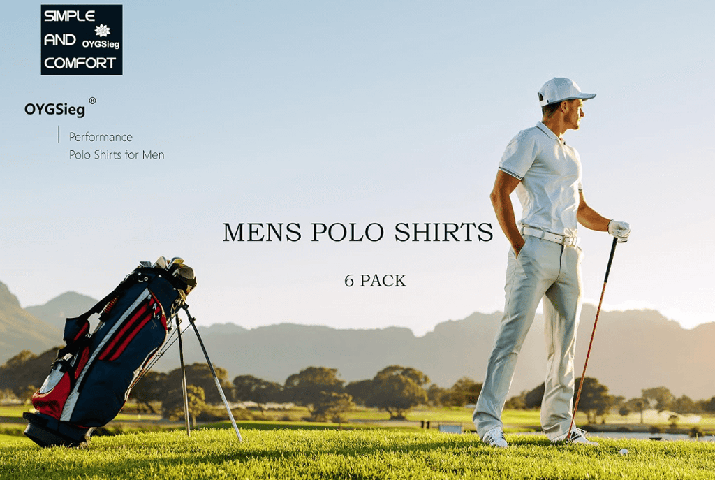 Mens Polo Moisture-wicking performance wear