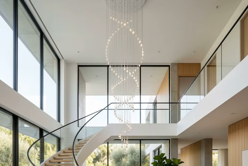 Modern Gold LED Chandelier for Luxury Hotel Lobby - Fanxi Technology B2B Manufacturer
