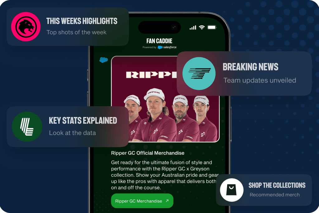 "Chip" an AI Fan Caddie presented by LIV Golf and Salesforce (Photo: LIV Golf)