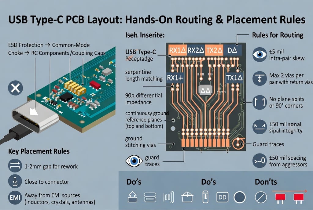 USB Type-C Layout