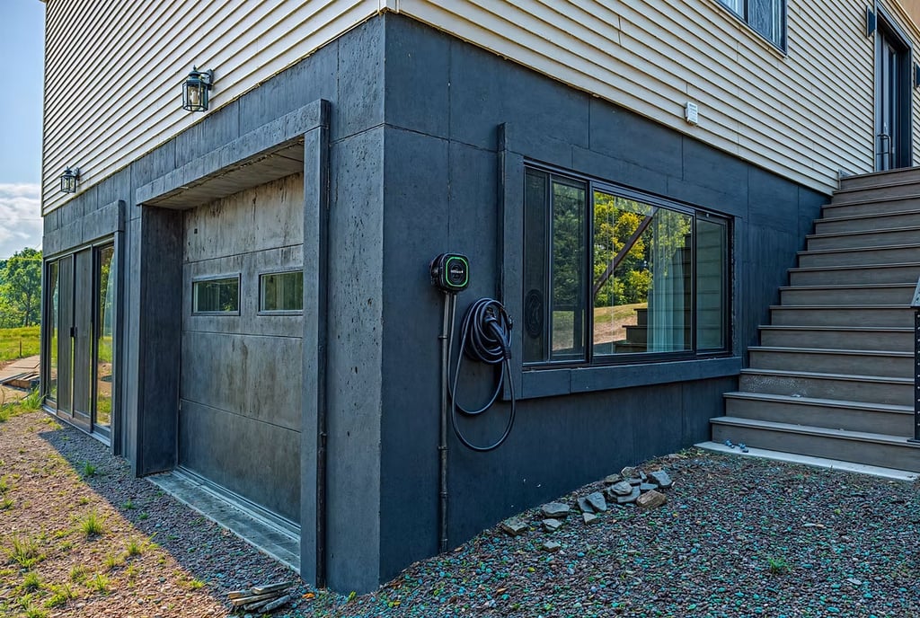 Complimentary level 2 EV charger for guests with electric vehicles.