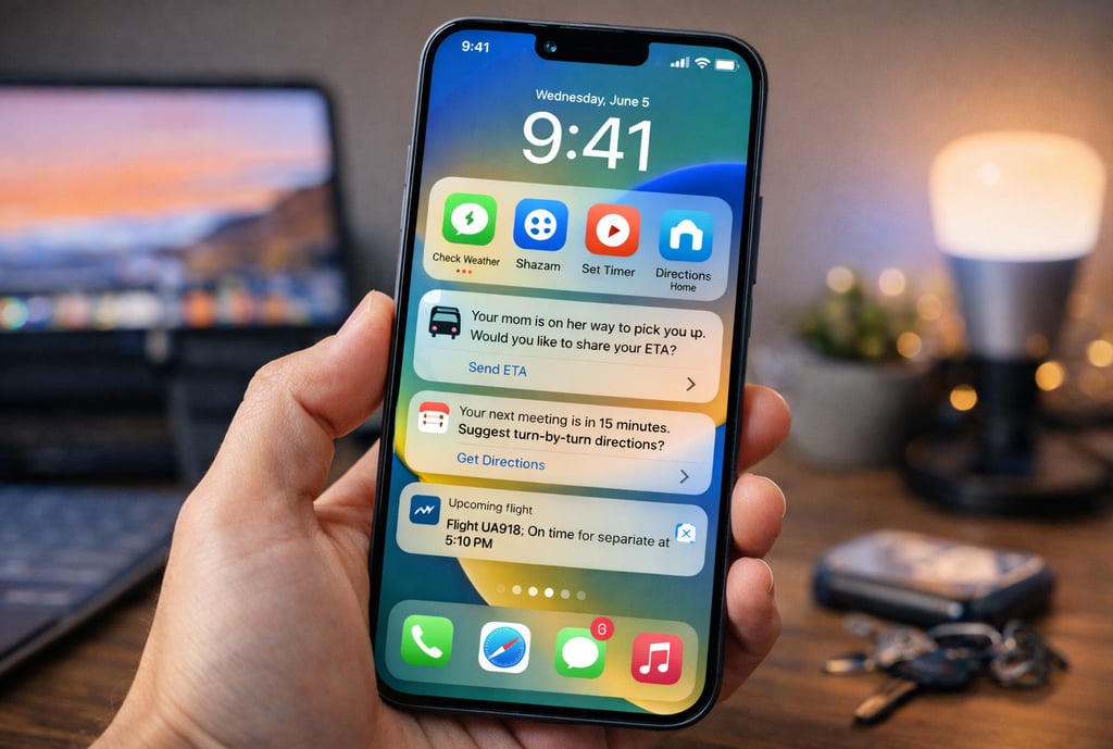 ios 18 atalhos inteligentes notificacoes