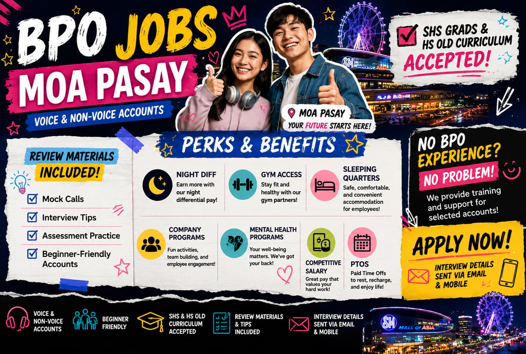 job hiring pasay alorica moa concentrix moa exl moa pasay pyromusical moa