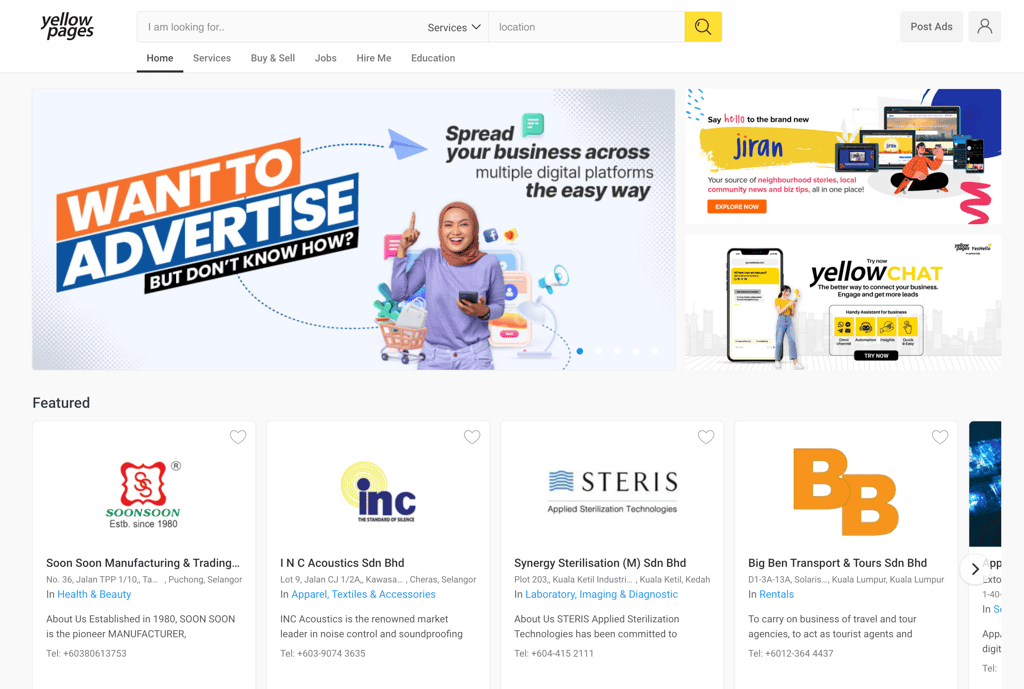 yellow pages malaysia