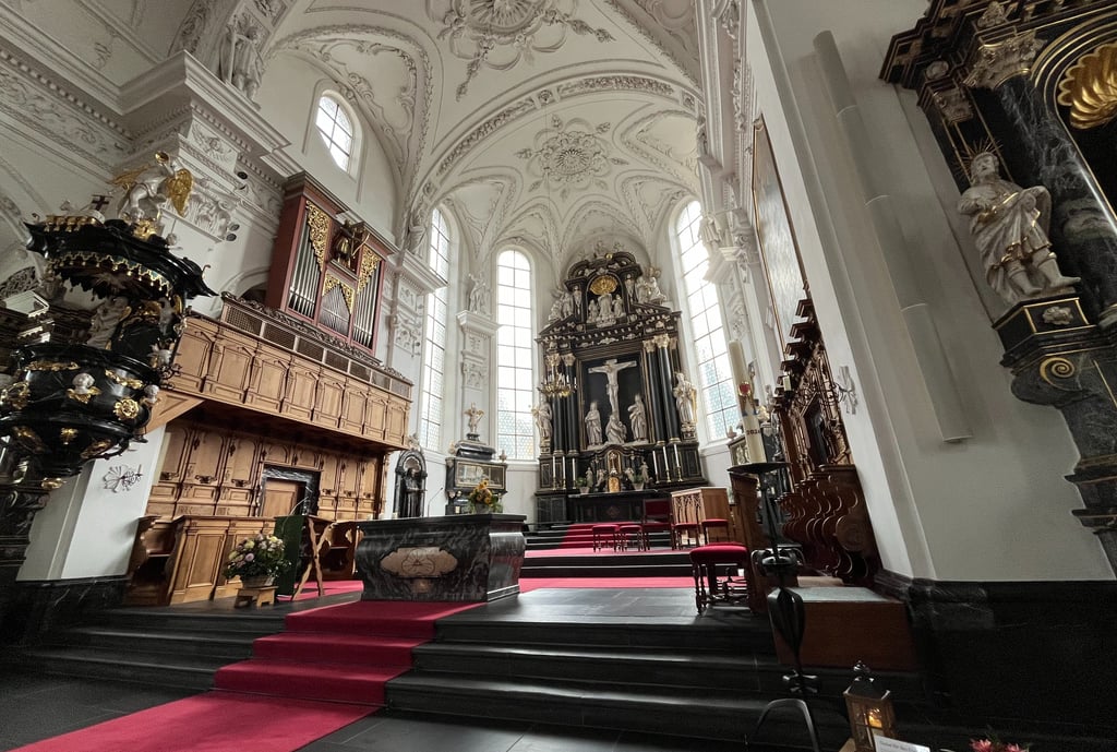 Inside St. Peter and Paul Church in Stans