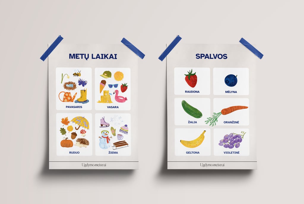 Ugdymo meistrai edukacininiai plakatai Ugnė Ugenskaitė-Joskaudė datflamie