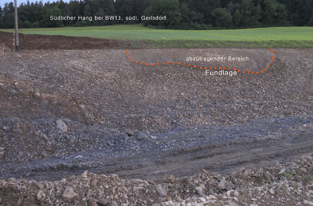 The Geilsdorf locality prior to excavations.