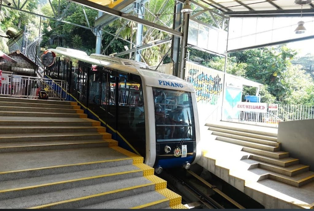 penang hill funicular train railway