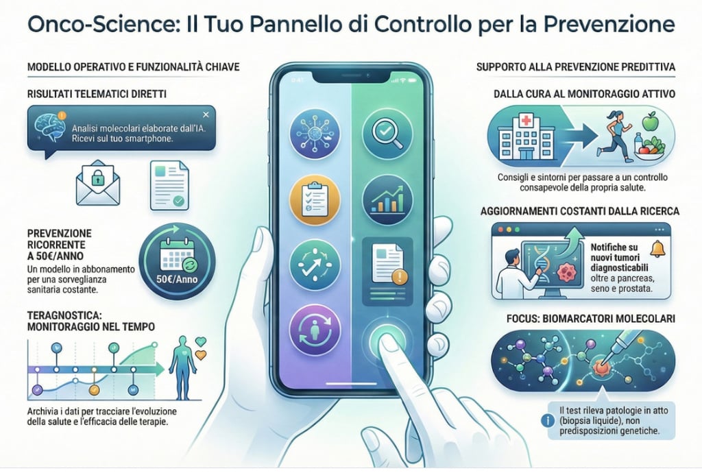 L' APP dedicata a ONCOSCIENCE Infografica