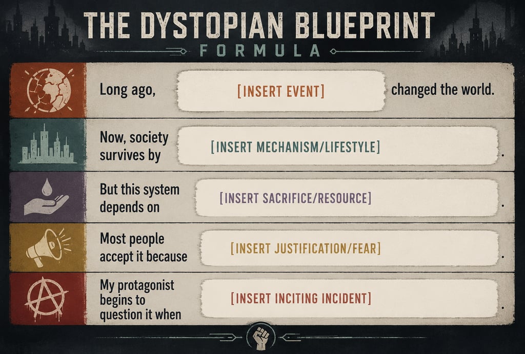 A writing formula for dark dystopian fiction