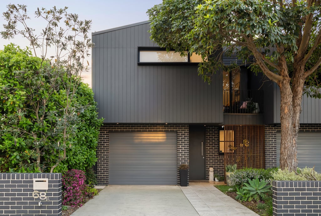 façade, maison, bâtiment, luxe