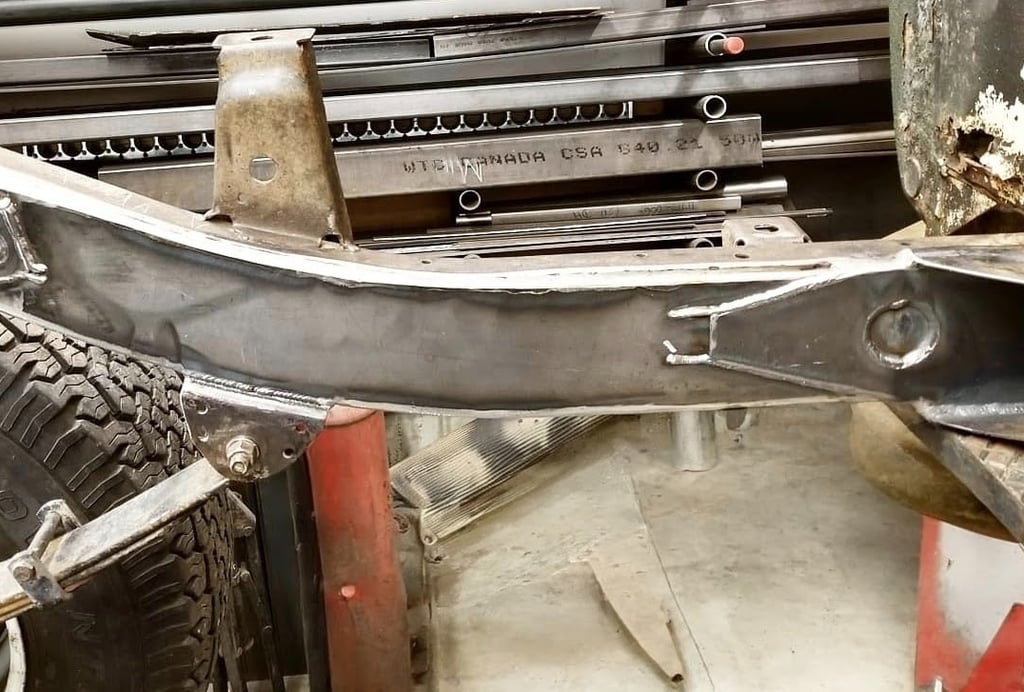 Frame repair. Chassis Repair Okotoks.