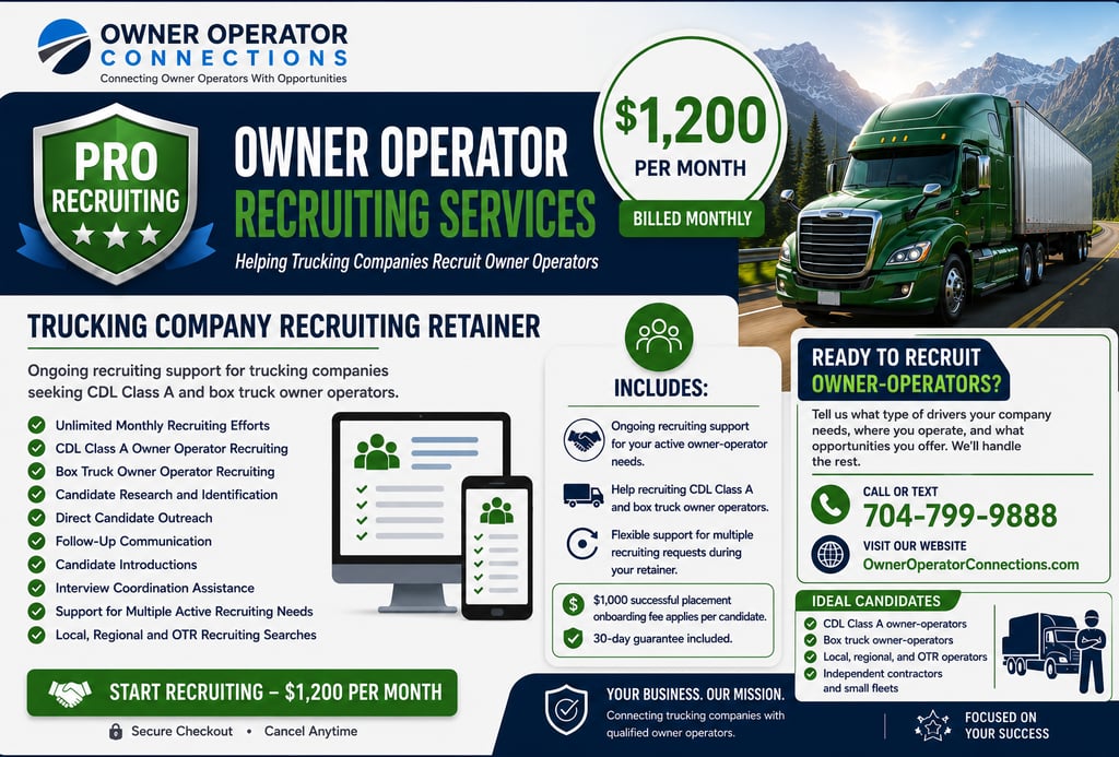 Owner Operator Recruiting Services