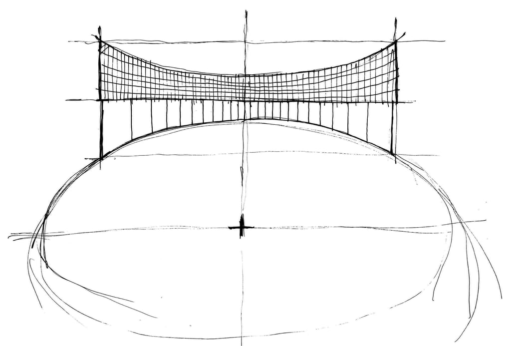 an architectural sketch