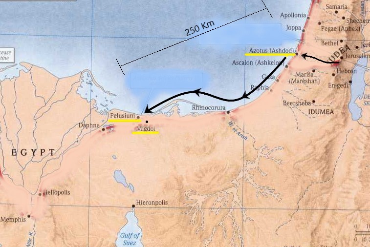 Από την Άζωτο στην Αίγυπτο,  From Asedoth to Egypt.