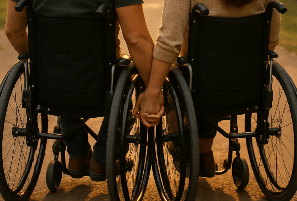 mains entrelacées pour la journée mondiale des mobilités et de l'accessibilité